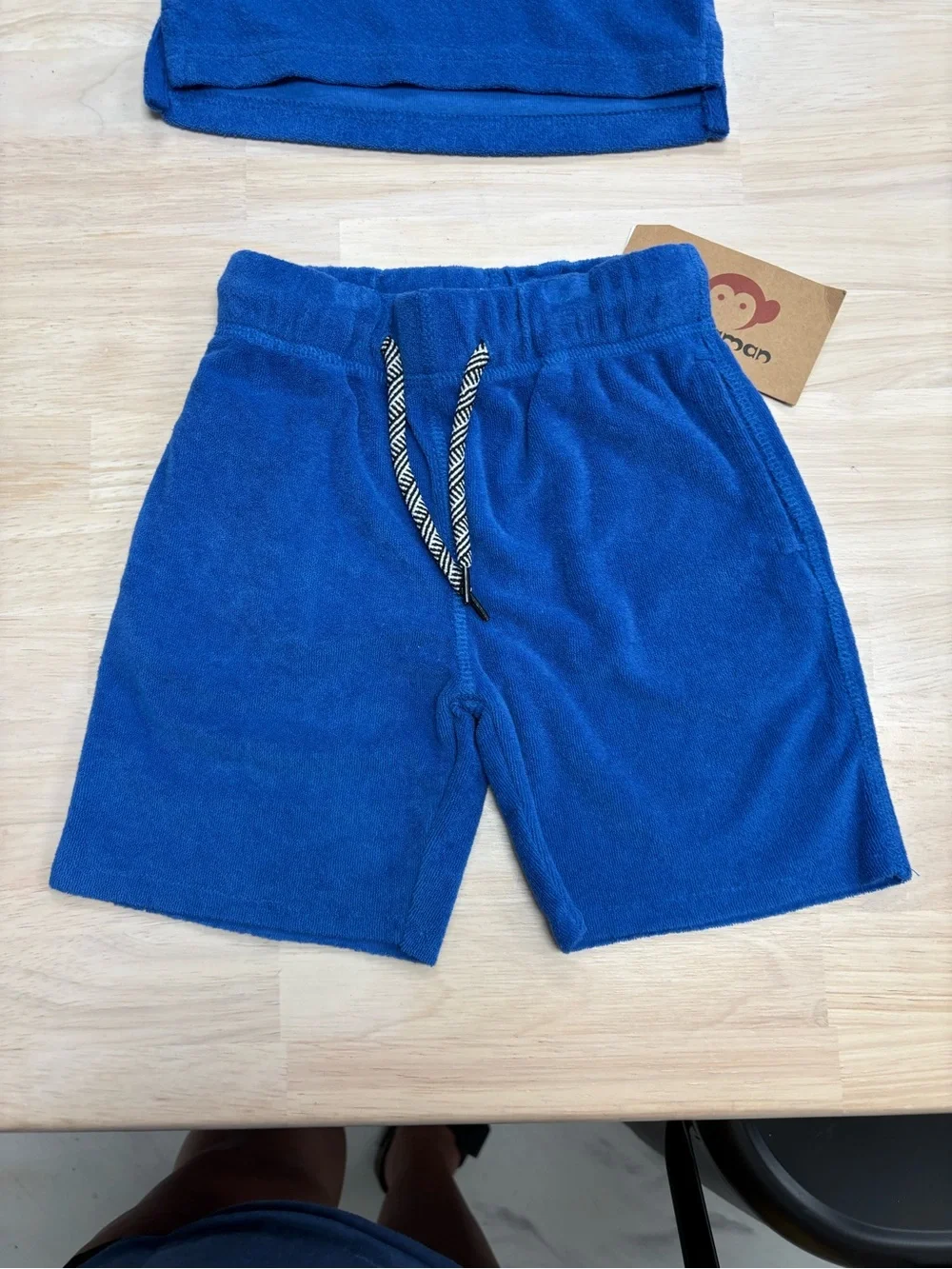 New Appaman Terry blue two piece shorts set